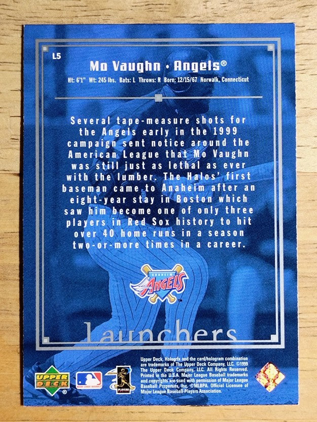 1999 Upper Deck HoloGrFX Launchers #L5 Mo Vaughn