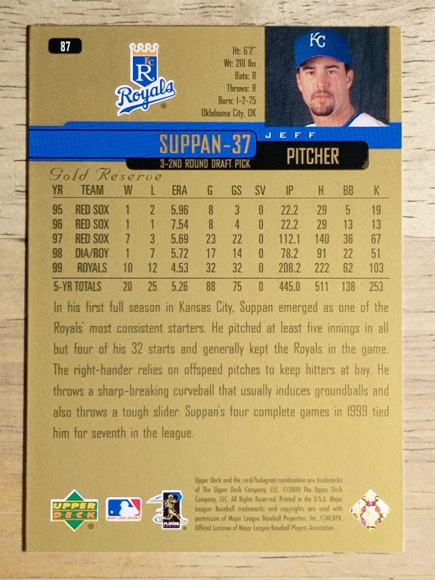 2000 Upper Deck Gold Reserve #87 Jeff Suppan