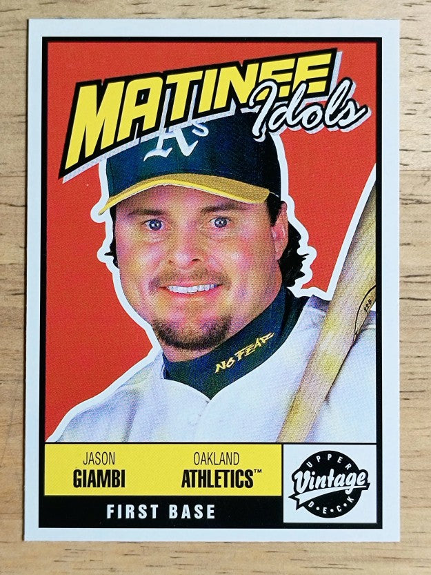 2001 Upper Deck Vintage Matinee Idols #M13 Jason Giambi