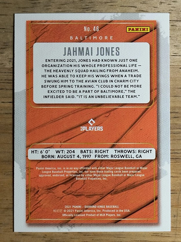 2021 Diamond Kings #46 Jahmai Jones RC