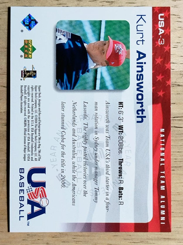 2004 USA Baseball 25th Anniversary #3 Kurt Ainsworth