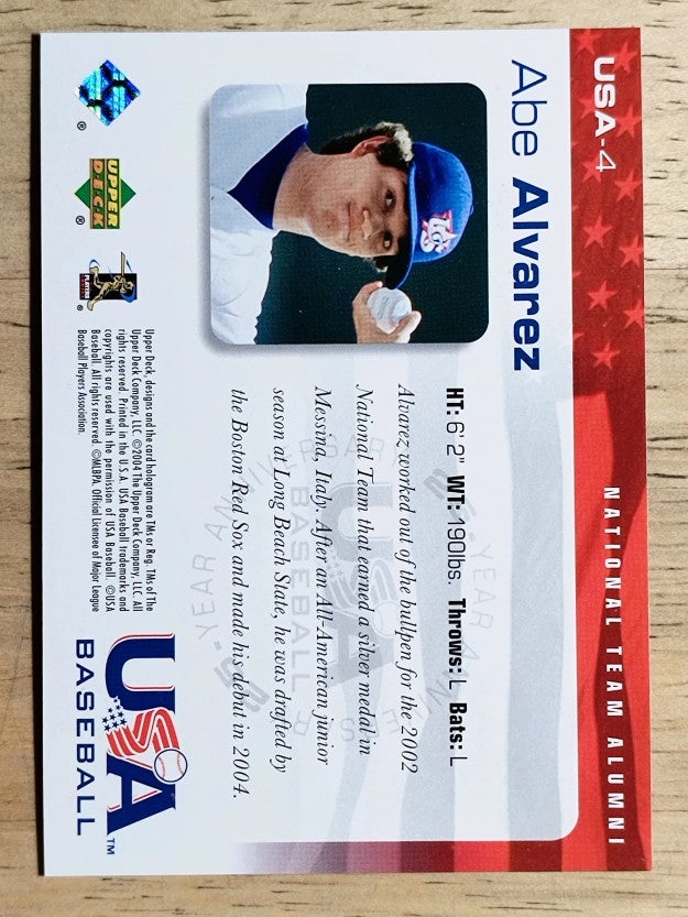 2004 USA Baseball 25th Anniversary #4 Abe Alvarez