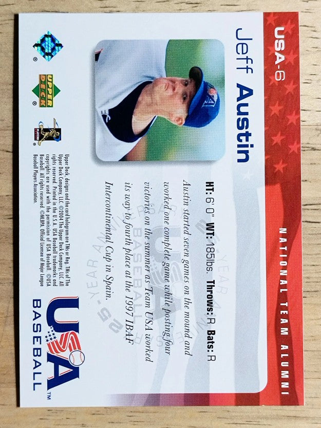 2004 USA Baseball 25th Anniversary #6 Jeff Austin