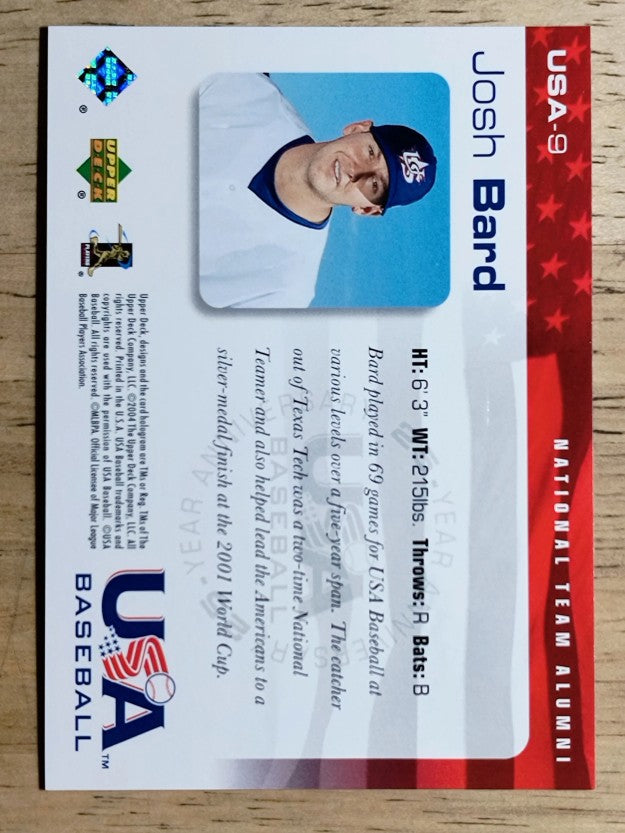 2004 USA Baseball 25th Anniversary #9 Josh Bard