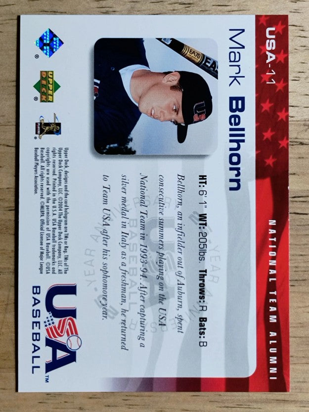 2004 USA Baseball 25th Anniversary #11 Mark Bellhorn