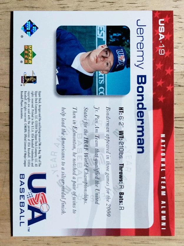 2004 USA Baseball 25th Anniversary #19 Jeremy Bonderman