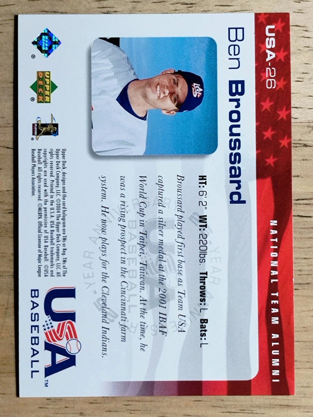 2004 USA Baseball 25th Anniversary #26 Ben Broussard