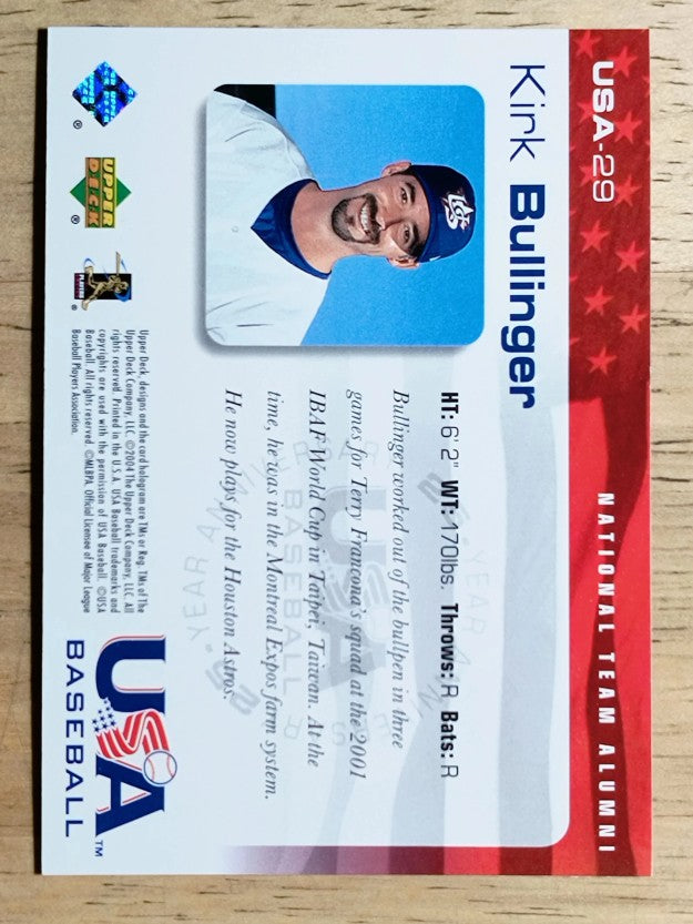 2004 USA Baseball 25th Anniversary #29 Kirk Bullinger