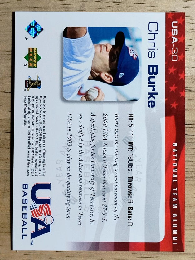 2004 USA Baseball 25th Anniversary #30 Chris Burke