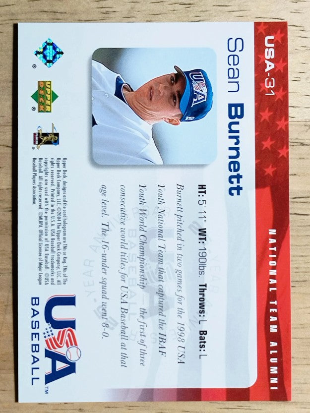 2004 USA Baseball 25th Anniversary #31 Sean Burnett