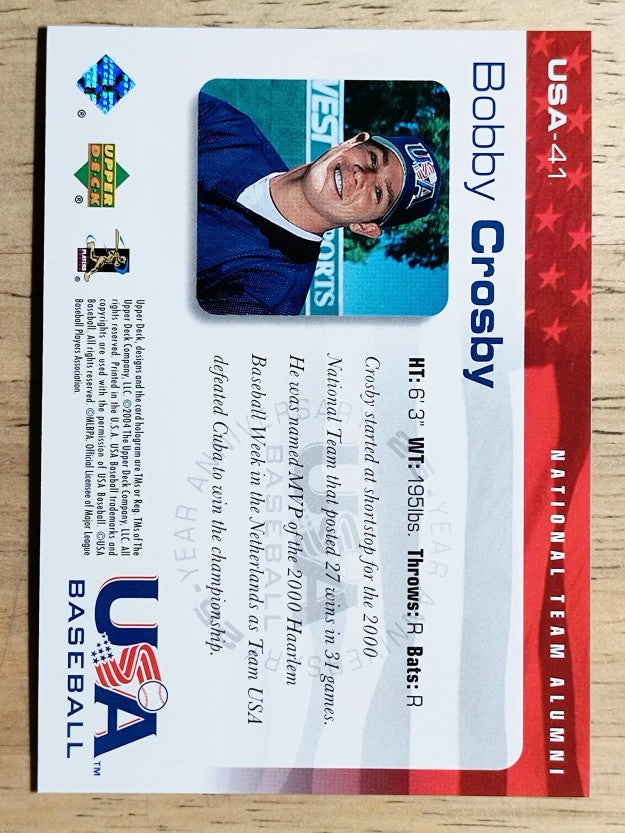 2004 USA Baseball 25th Anniversary #41 Bobby Crosby
