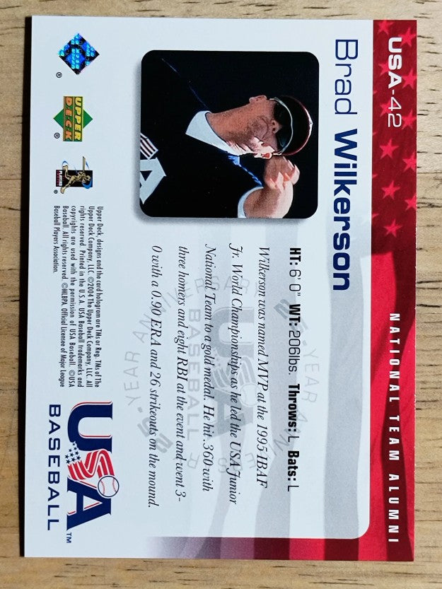 2004 USA Baseball 25th Anniversary #42 Brad Wilkerson