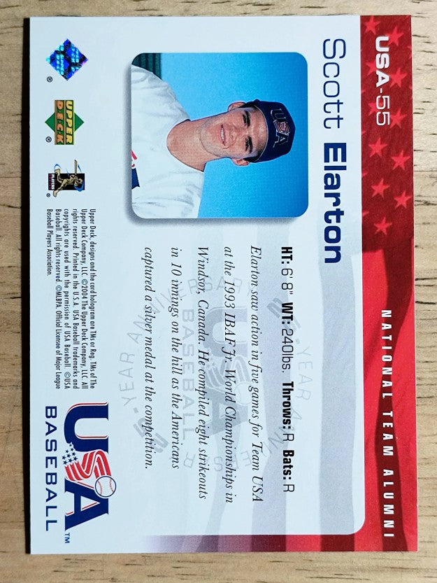 2004 USA Baseball 25th Anniversary #55 Scott Elarton