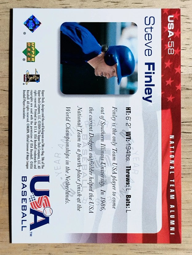 2004 USA Baseball 25th Anniversary #58 Steve Finley