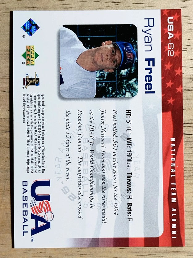 2004 USA Baseball 25th Anniversary #62 Ryan Freel
