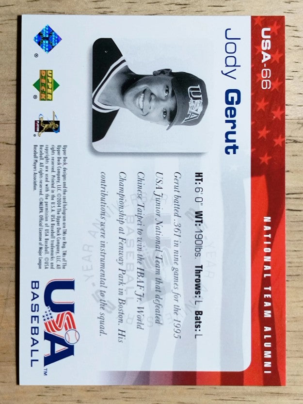 2004 USA Baseball 25th Anniversary #66 Jody Gerut
