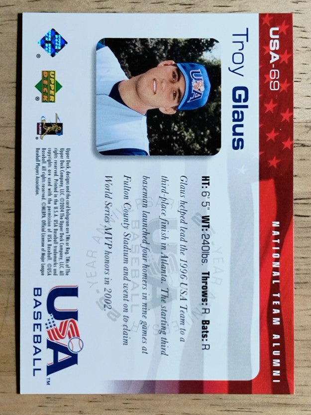 2004 USA Baseball 25th Anniversary #69 Troy Glaus