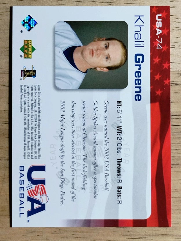 2004 USA Baseball 25th Anniversary #74 Khalil Greene
