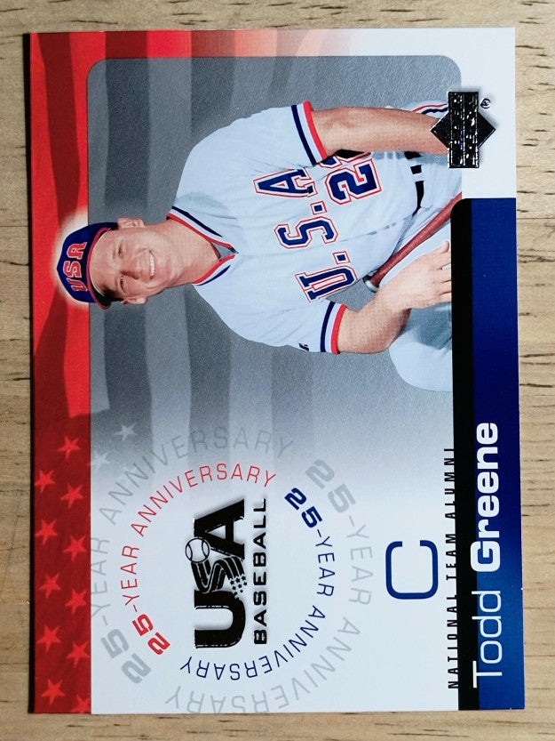 2004 USA Baseball 25th Anniversary #75 Todd Greene