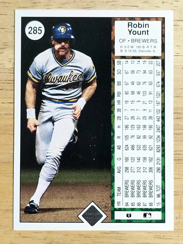 1989 Upper Deck #285 Robin Yount