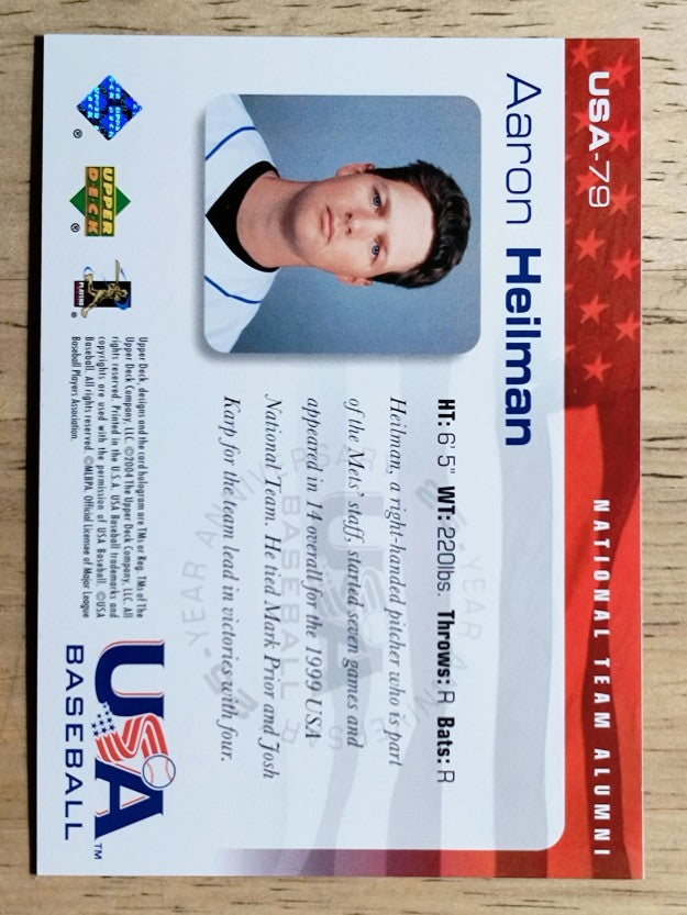 2004 USA Baseball 25th Anniversary #79 Aaron Heilman
