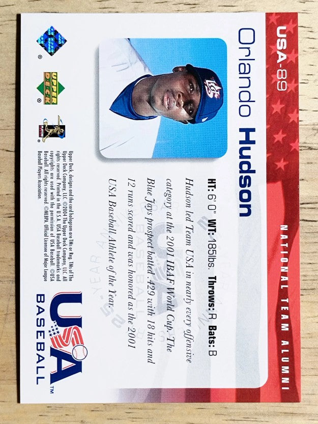 2004 USA Baseball 25th Anniversary #89 Orlando Hudson
