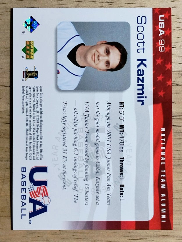 2004 USA Baseball 25th Anniversary #99 Scott Kazmir