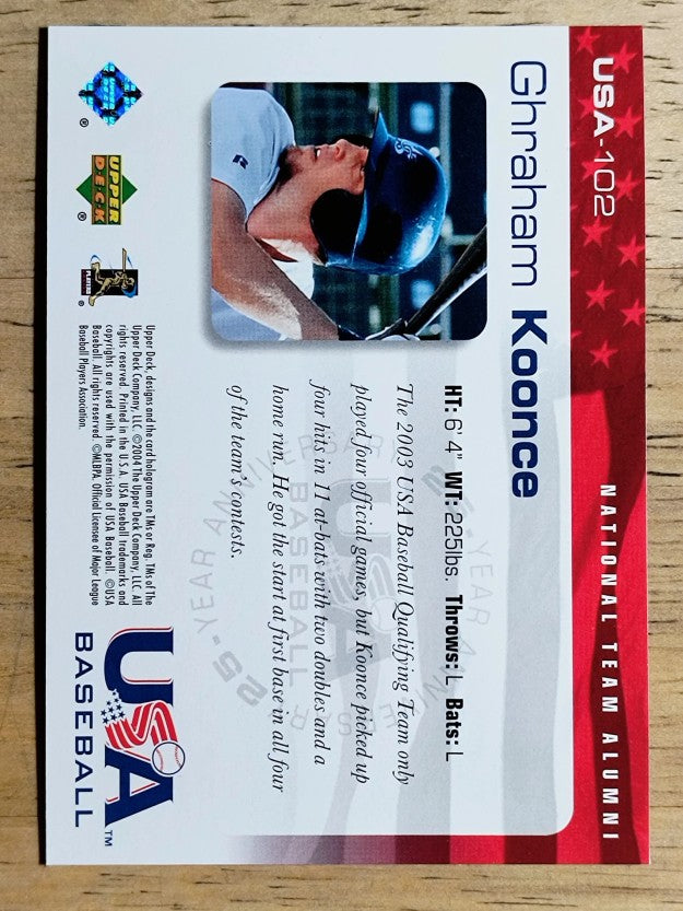 2004 USA Baseball 25th Anniversary #102 Graham Koonce