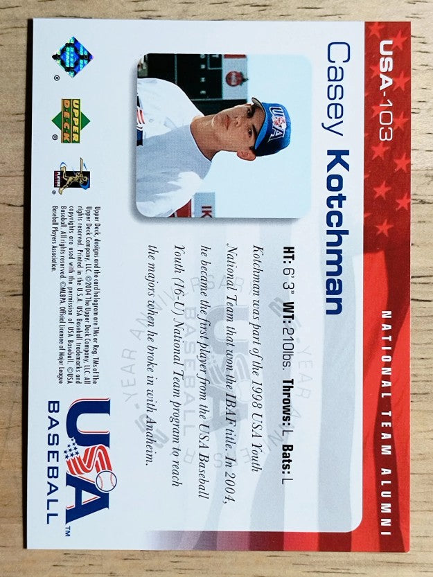 2004 USA Baseball 25th Anniversary #103 Casey Kotchman