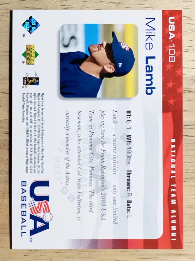 2004 USA Baseball 25th Anniversary #108 Mike Lamb