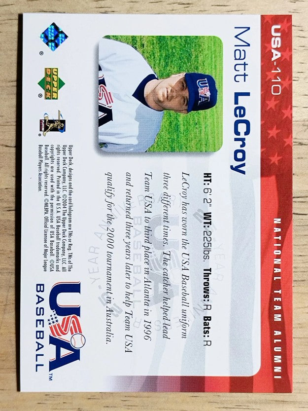 2004 USA Baseball 25th Anniversary #110 Matt LeCroy