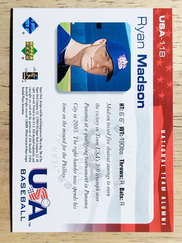 2004 USA Baseball 25th Anniversary #118 Ryan Madson