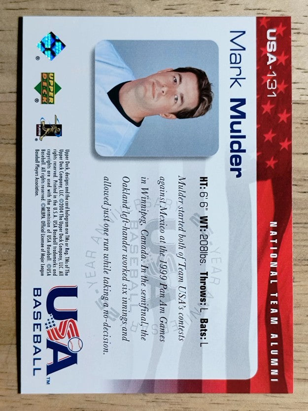 2004 USA Baseball 25th Anniversary #131 Mark Mulder