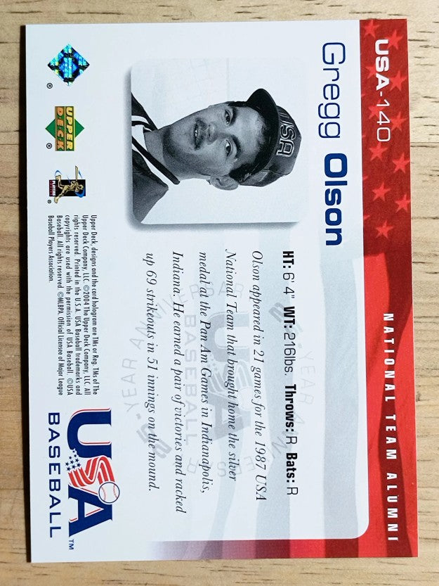 2004 USA Baseball 25th Anniversary #140 Gregg Olson