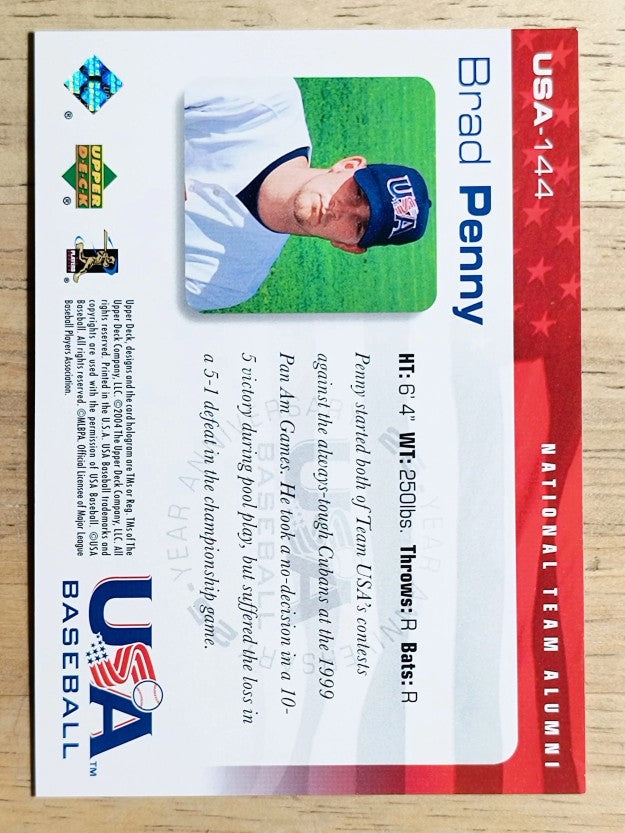 2004 USA Baseball 25th Anniversary #144 Brad Penny
