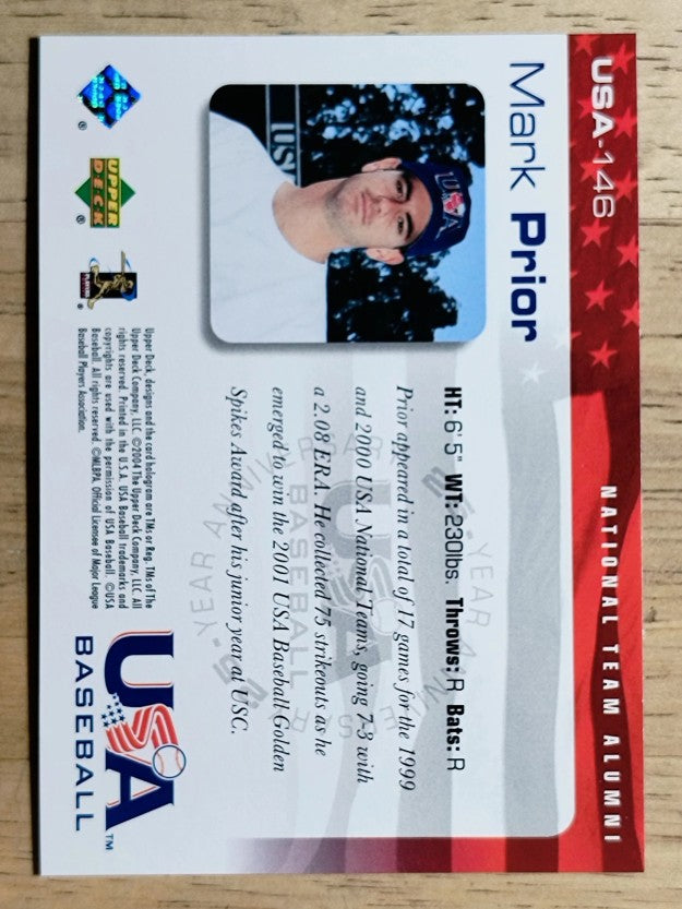 2004 USA Baseball 25th Anniversary #146 Mark Prior