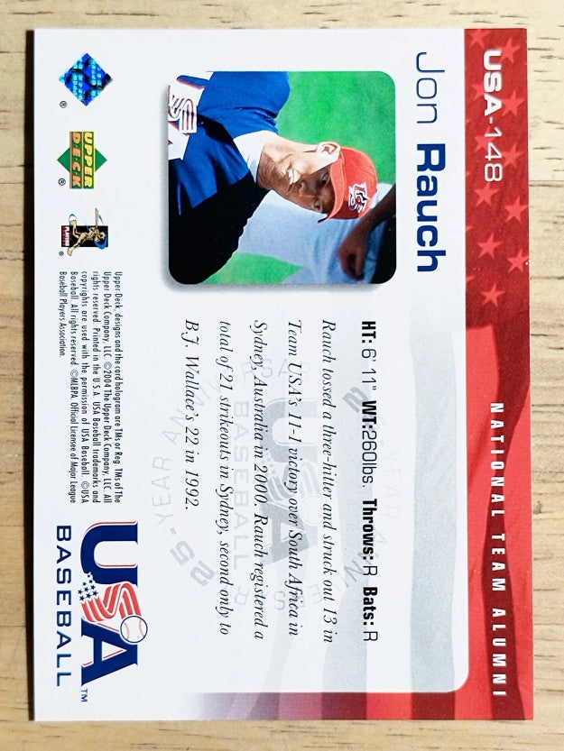 2004 USA Baseball 25th Anniversary #148 Jon Rauch