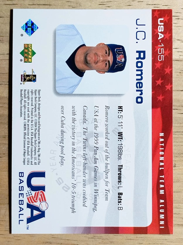 2004 USA Baseball 25th Anniversary #155 J.C. Romero