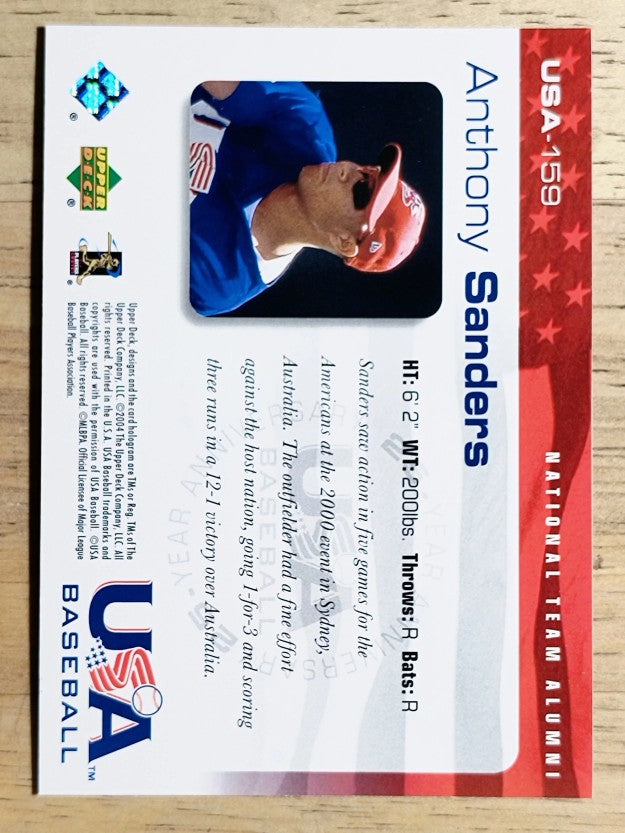 2004 USA Baseball 25th Anniversary #159 Anthony Sanders