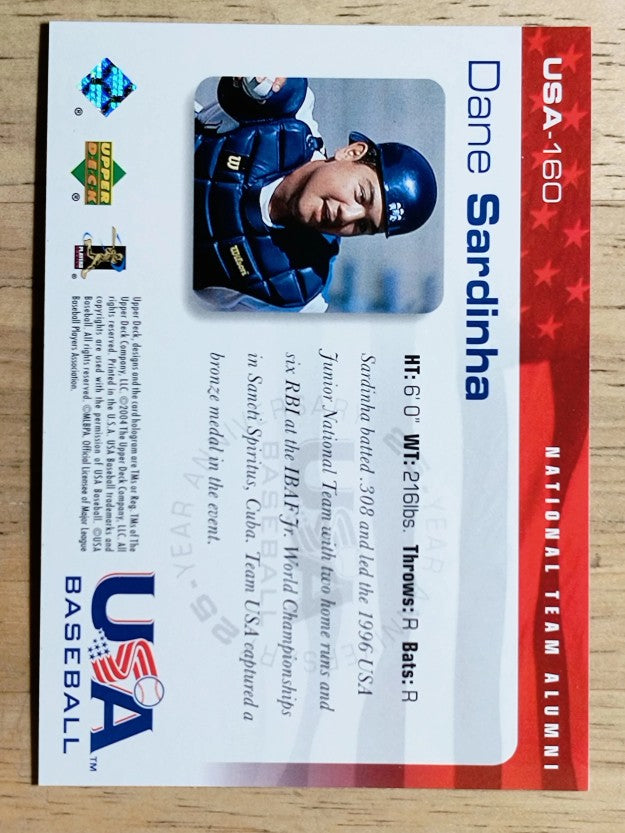 2004 USA Baseball 25th Anniversary #160 Dane Sardinha