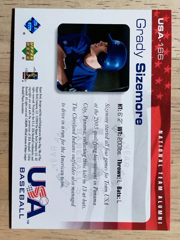 2004 USA Baseball 25th Anniversary #166 Grady Sizemore
