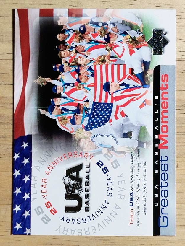 2004 USA Baseball 25th Anniversary #183 00 Team beats Cuba GM