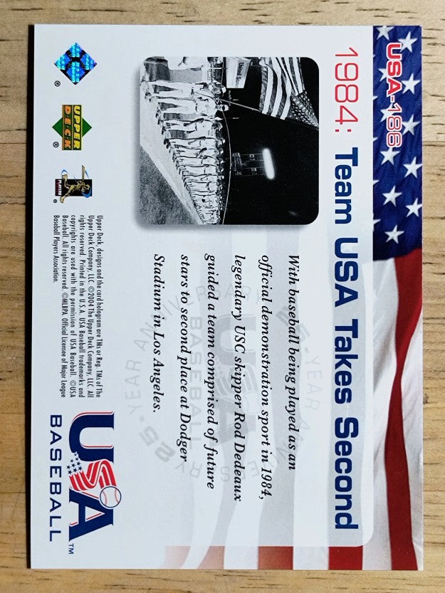 2004 USA Baseball 25th Anniversary #186 1984 Los Angeles GM