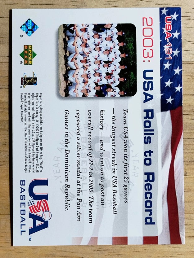 2004 USA Baseball 25th Anniversary #191 03 Nat'l Team GM