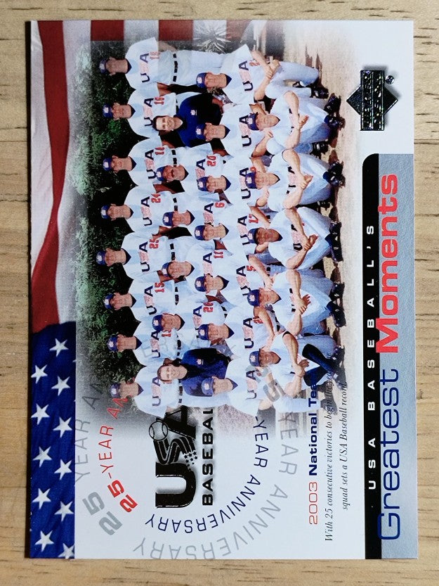 2004 USA Baseball 25th Anniversary #191 03 Nat'l Team GM