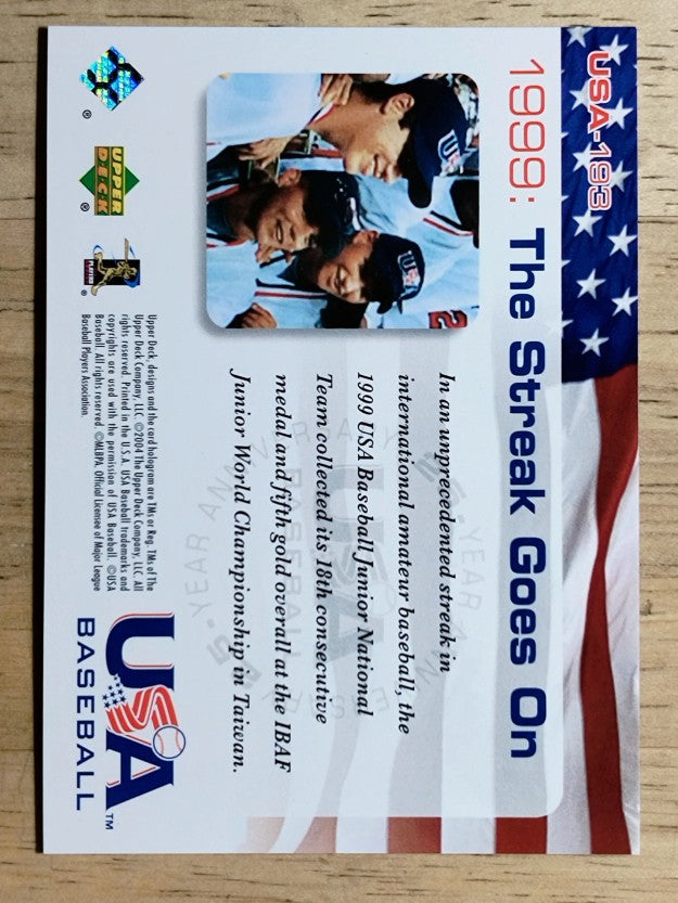 2004 USA Baseball 25th Anniversary #193 99 Jr. Nat'l Team GM