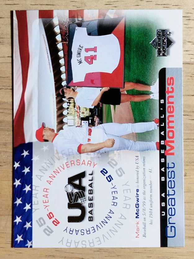 2004 USA Baseball 25th Anniversary #195 Mark McGwire GM