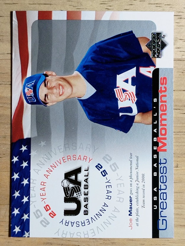 2004 USA Baseball 25th Anniversary #200 Joe Mauer GM