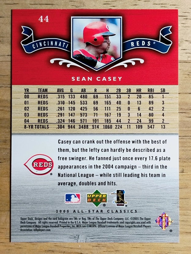 2005 UD All-Star Classics #44 Sean Casey