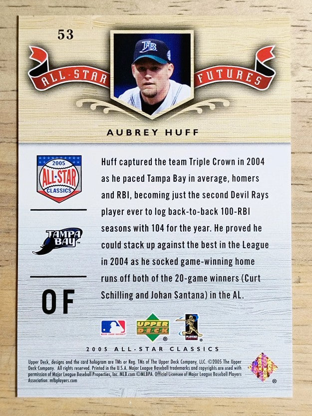 2005 UD All-Star Classics #53 Aubrey Huff FUT